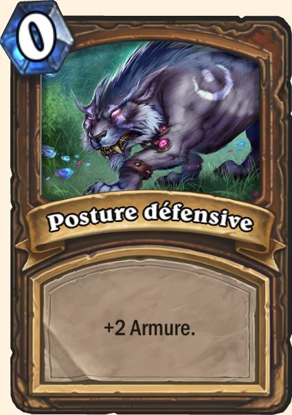 Carte Posture défensive - Hearthstone