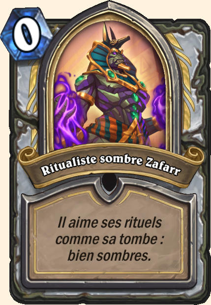Boss Ritualiste sombre Zafarr - Hearthstone Tombes de la Terreur