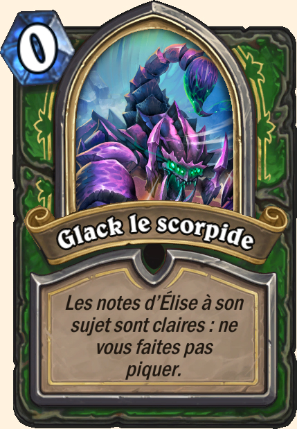 Boss Glack le scorpide - Hearthstone Tombes de la Terreur