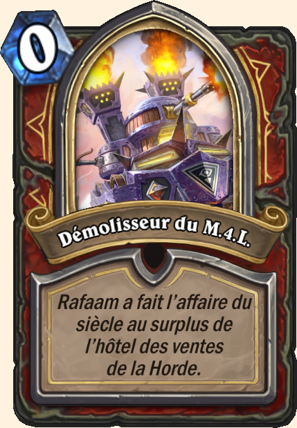 Boss Démolisseur du M.4.L - Hearthstone Tombes de la Terreur
