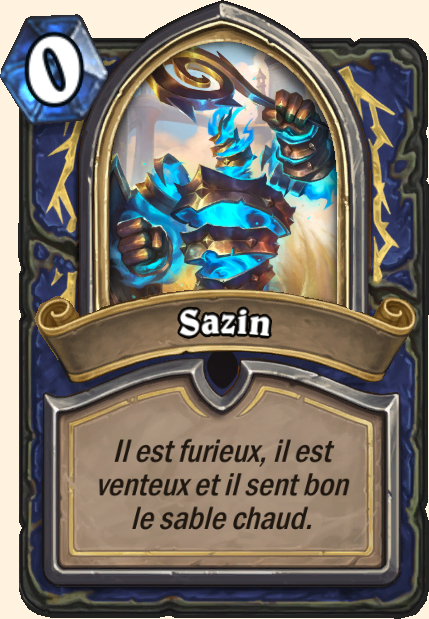 Boss Sazin - Hearthstone Tombes de la Terreur