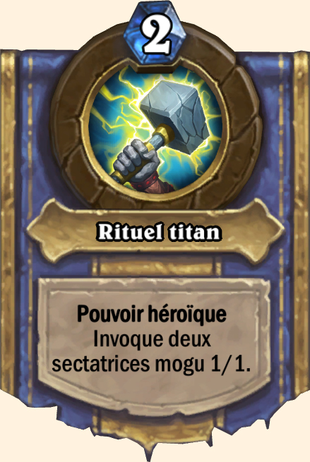 Pouvoir héroïque Rituel titan