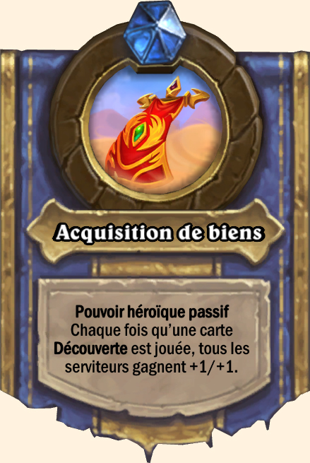 Pouvoir héroïque Acquisition de biens