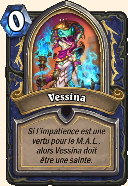 Boss Vessina - Hearthstone Tombes de la Terreur