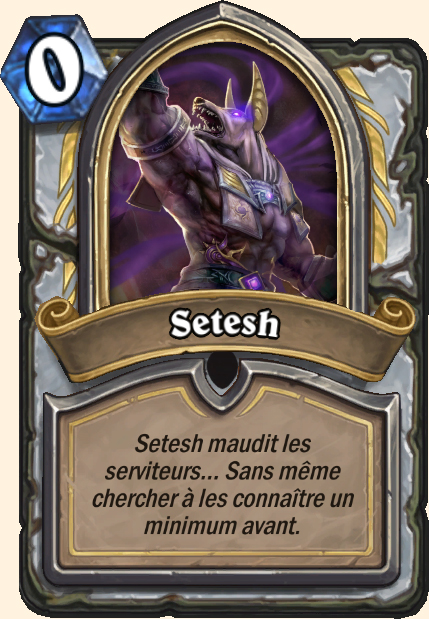 Boss Setesh - Hearthstone Tombes de la Terreur