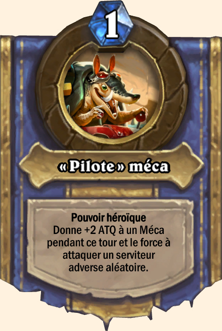 Pouvoir héroïque Pilote méca