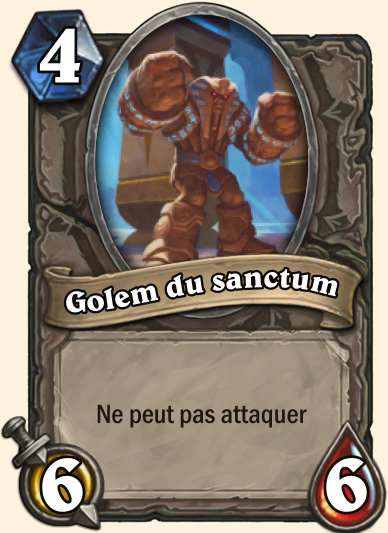 Golem sanctum - Hearthstone Tombes de la Terreur