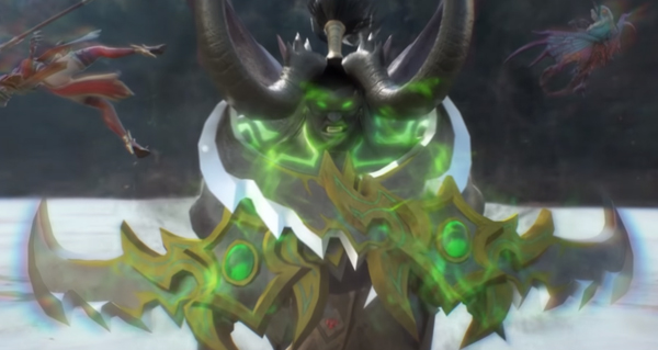 corruption vs feu : animation d'un duel entre illidan et garrosh