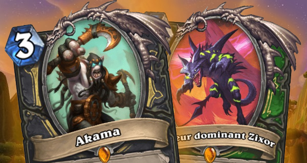 cendres de l'outreterre : cartes legendaires prima pour le voleur et le chasseur