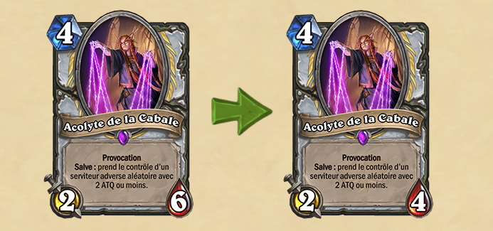 Modification pour Acolyte de la Cabale