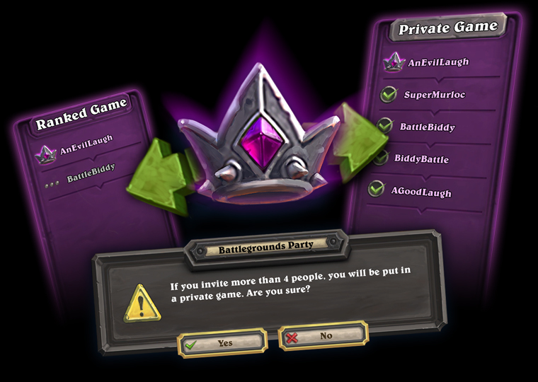 Hearthstone : Champs de bataille en groupe