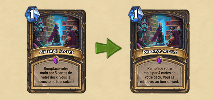 Modification pour Passage secret