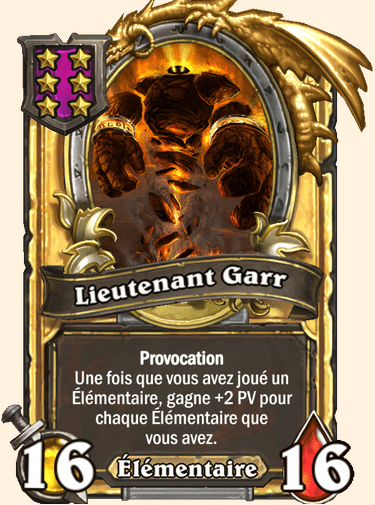 Carte champs de bataille dorée Lieutenant Garr