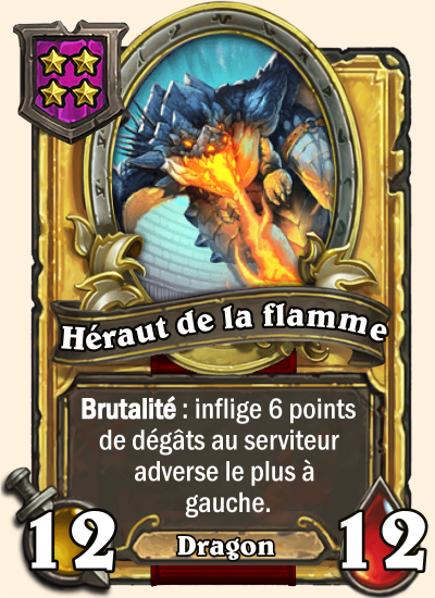 Carte champs de bataille dorée Héraut de la flamme
