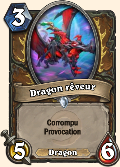 Carte Hearthstone corrompu Dragon rêveur