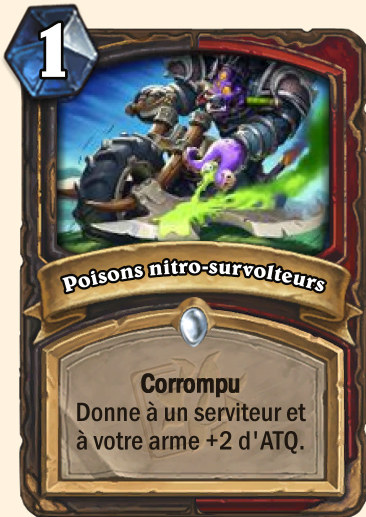 Carte Hearthstone corrompu Poisons nitro-survolteurs