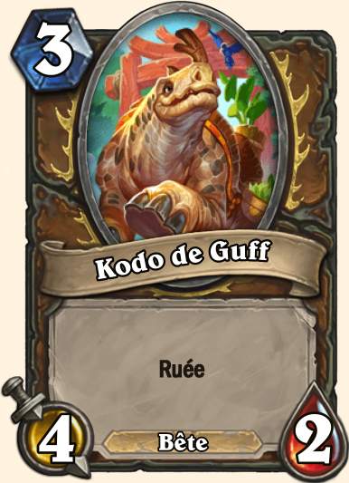 Carte Hearthstone - Kodo de Guff