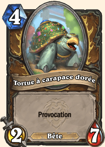 Carte Hearthstone - Tortue à carapace dorée