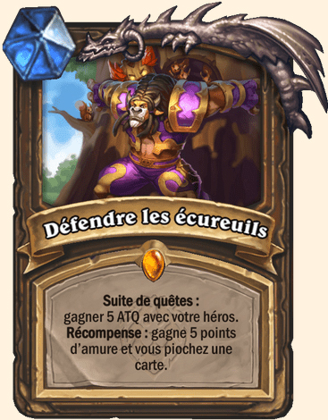Carte Hearthstone - Défendre les écureuils