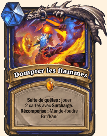 Carte Hearthstone - Dompter les flammes