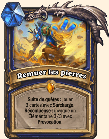 Carte Hearthstone - Remuer les pierres