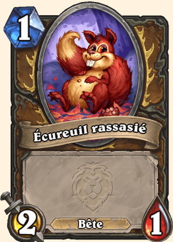 Carte Hearthstone - Ecureuil rassasié