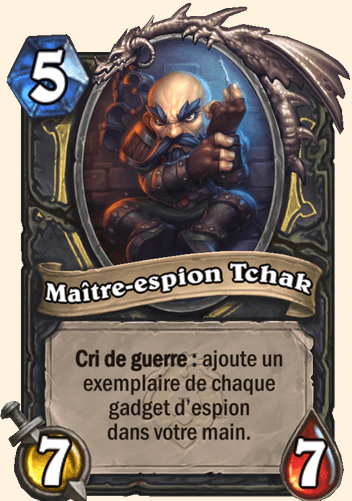 Carte Hearthstone - Maître espion Tchak