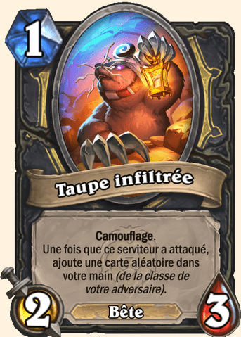 Carte Hearthstone - Taupe infiltrée