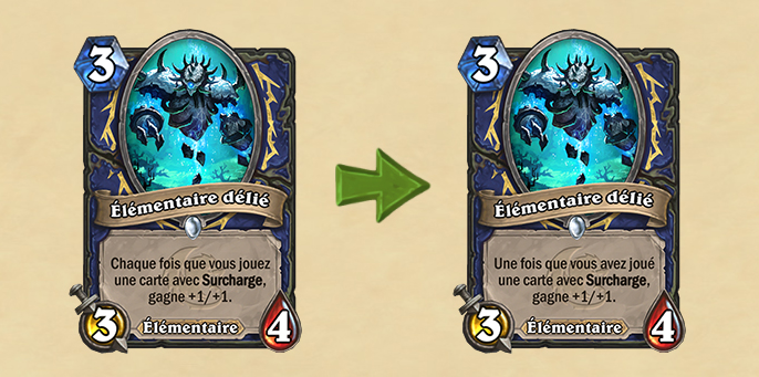 Patch Hearthstone 20.4: Modifications pour la carte Élémentaire délié