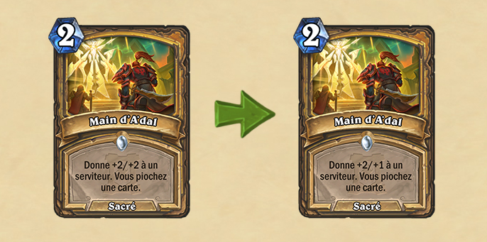Patch Hearthstone 20.4: Modifications pour la carte Main d'A'dal