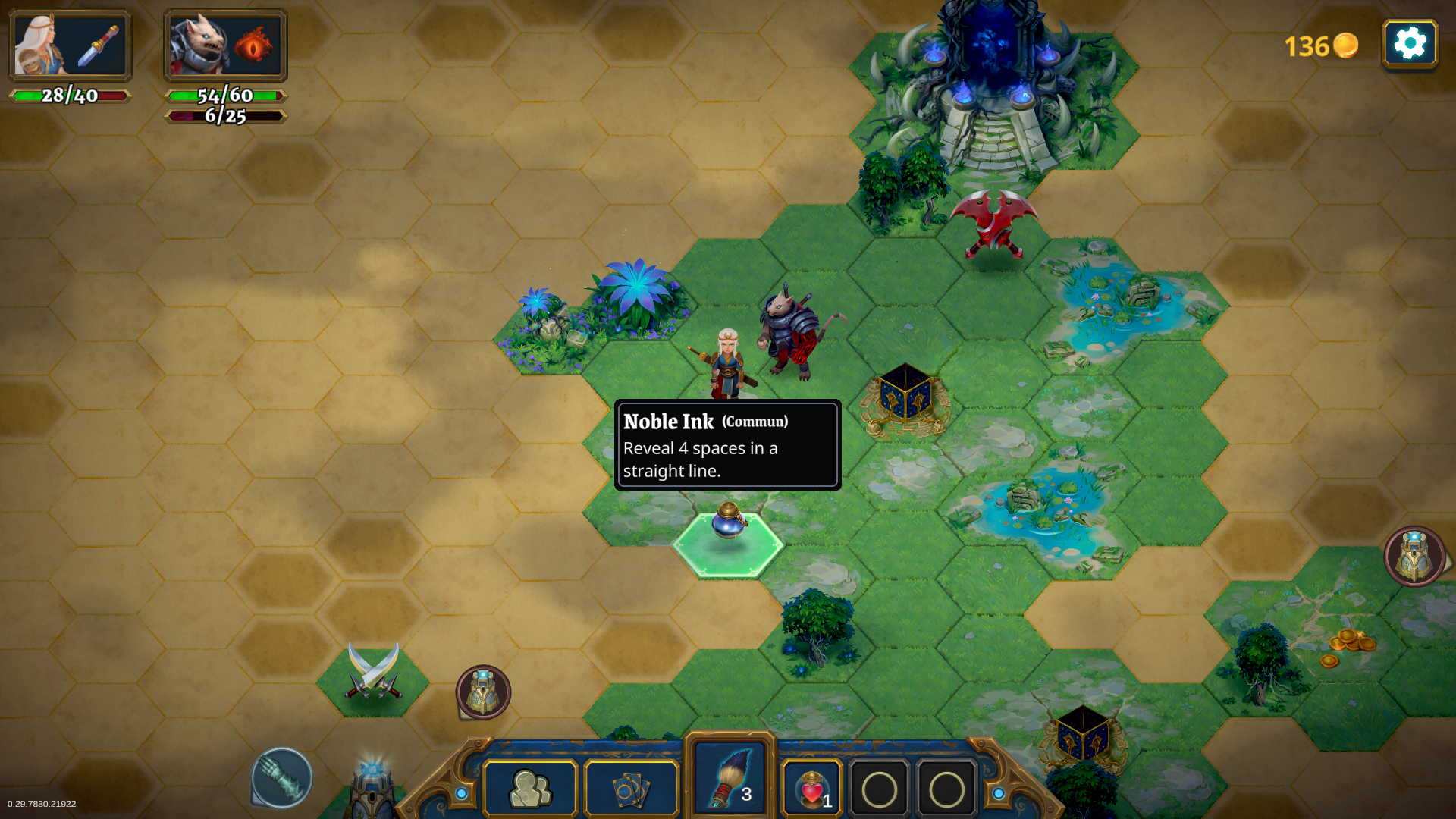 Ramassez l'encrier noble au sol