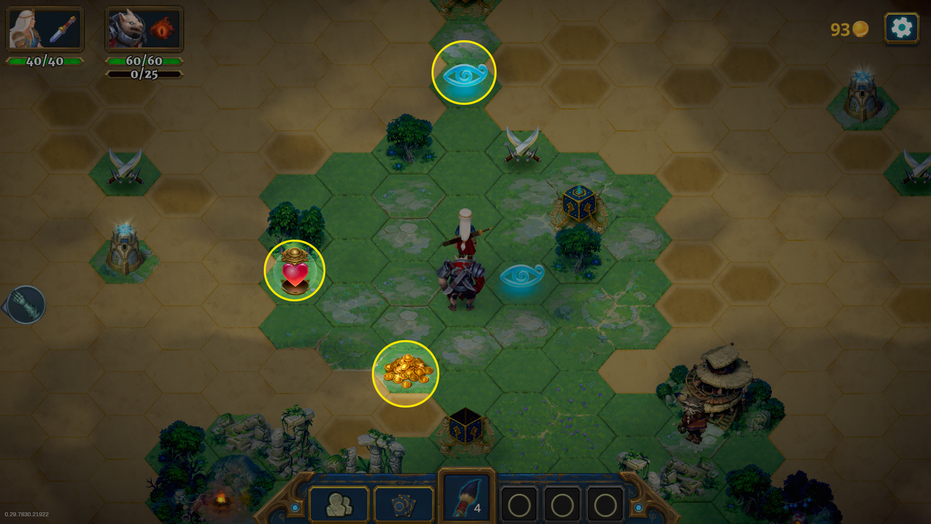 Plusieurs objets peuvent être ramassés dans Roguebook