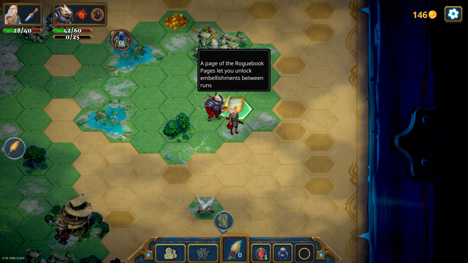 Obtenez les pages sur la carte du jeu