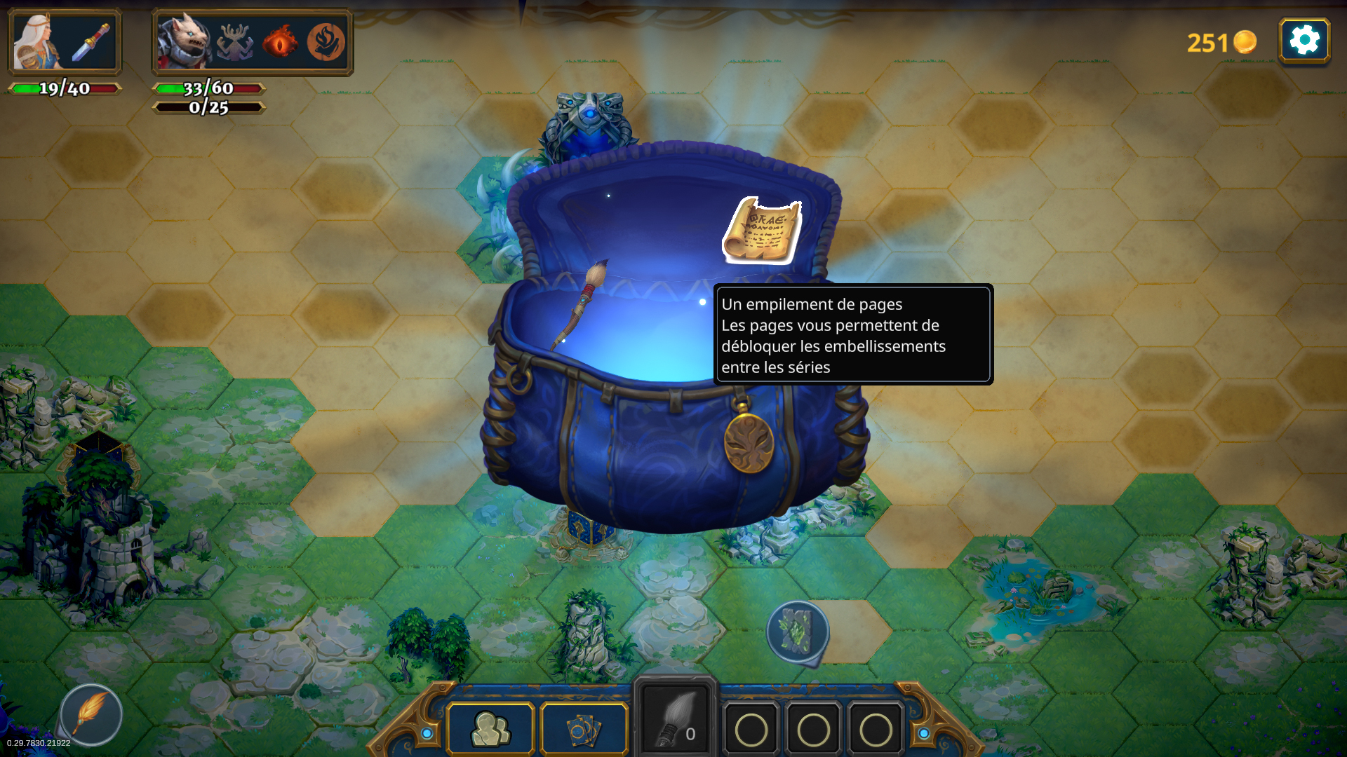 Les pages sont contenues aussi dans les sacoches