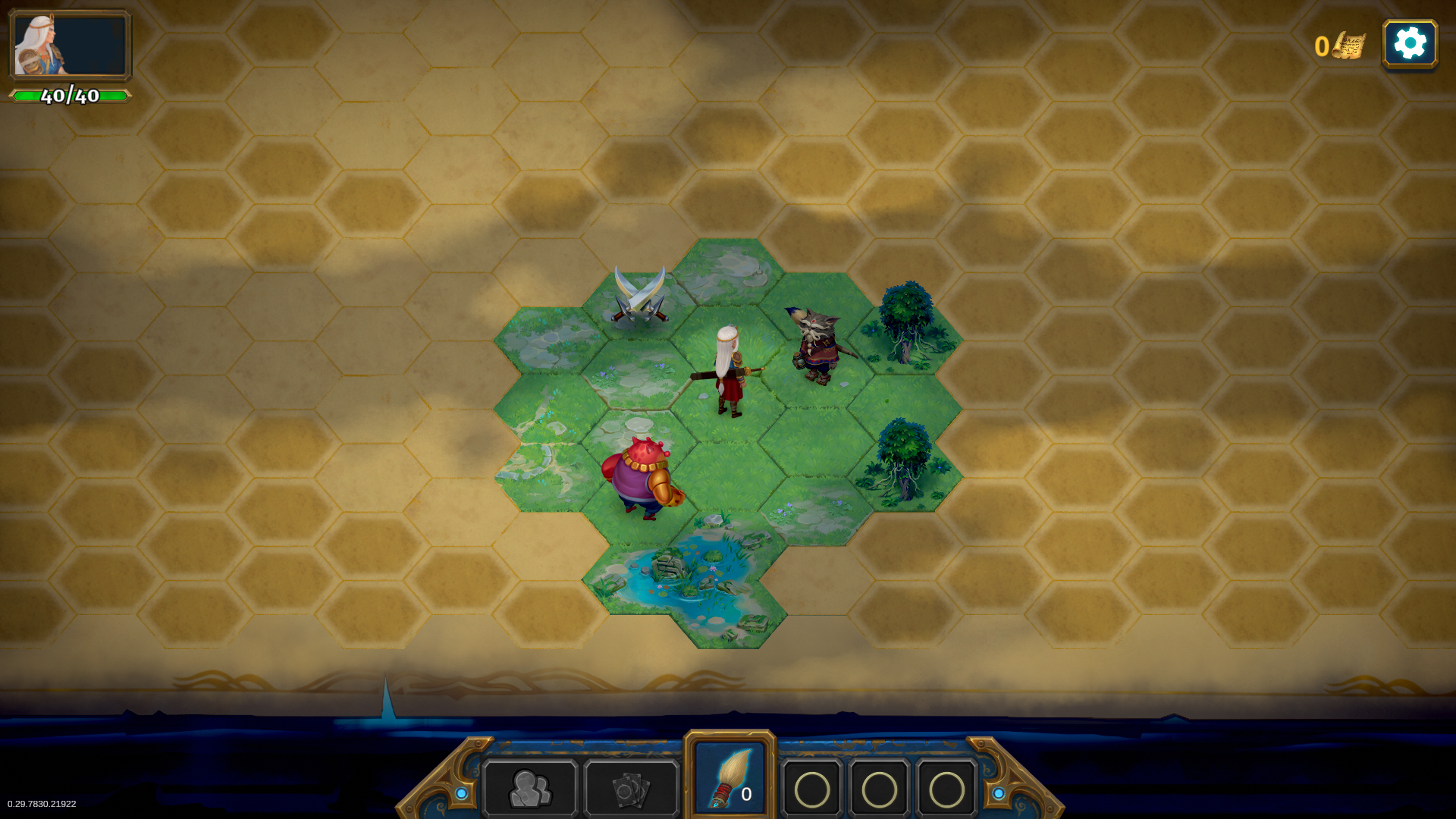 Révélez les tuiles grâce au pinceau