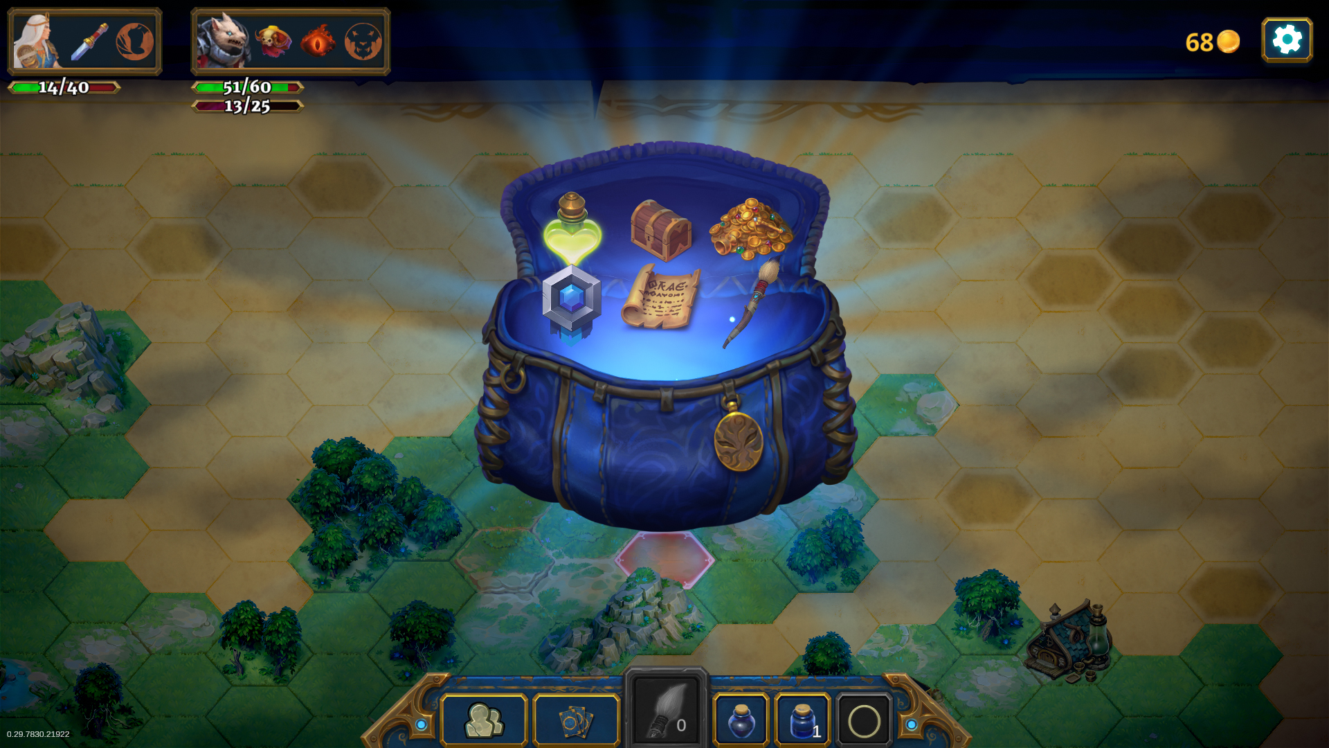 Sacoche de butin du dernier boss de niveau dans Roguebook