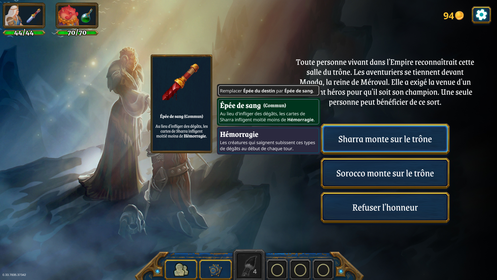 Trouvez des pages narratives du livre pour obtenir des artefacts bonus