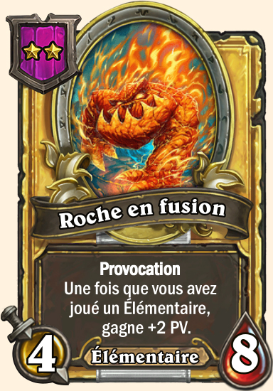 Carte champs de bataille dorée Roche en fusion