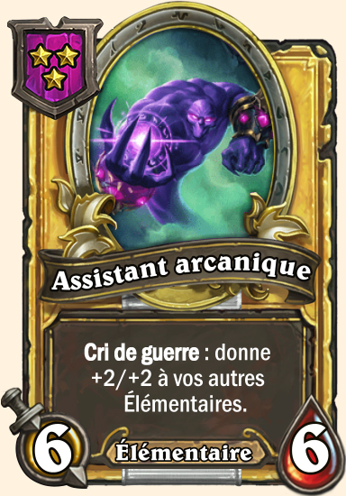Carte champs de bataille dorée Assistant arcanique