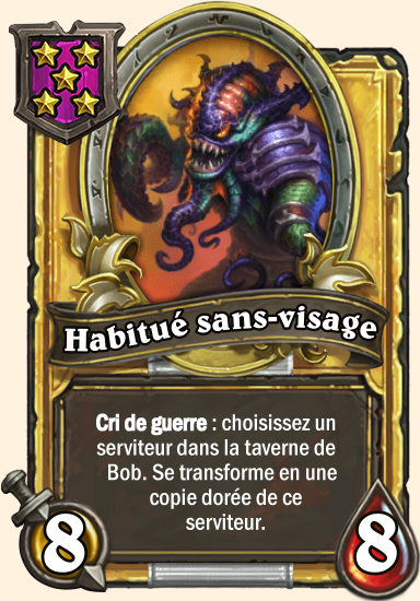 Carte champs de bataille dorée 
Habitué sans-visage