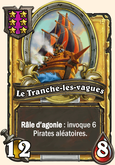 Carte champs de bataille dorée Le Tranche-les-vagues