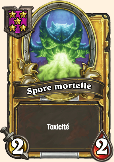 Carte champs de bataille dorée Spore mortelle