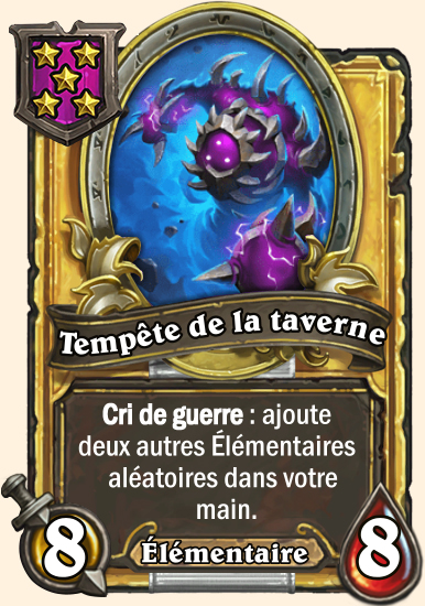 Carte champs de bataille dorée Tempête de la taverne