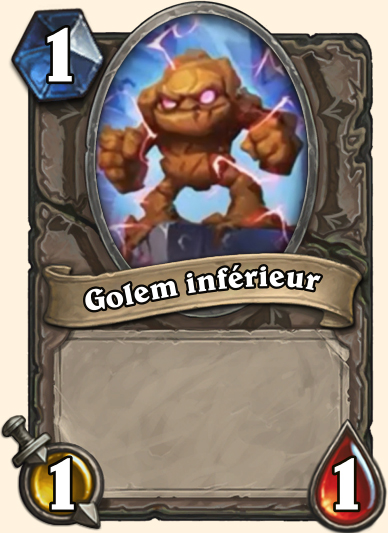Golem inférieur Carte Hearthstone