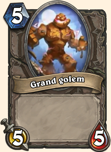 Grand Golem Carte Hearthstone