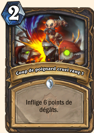Coup de poignard cruel rang 3 Tarides