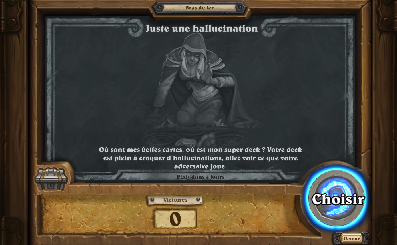 Bras de fer hebdomadaire : Juste une hallucination