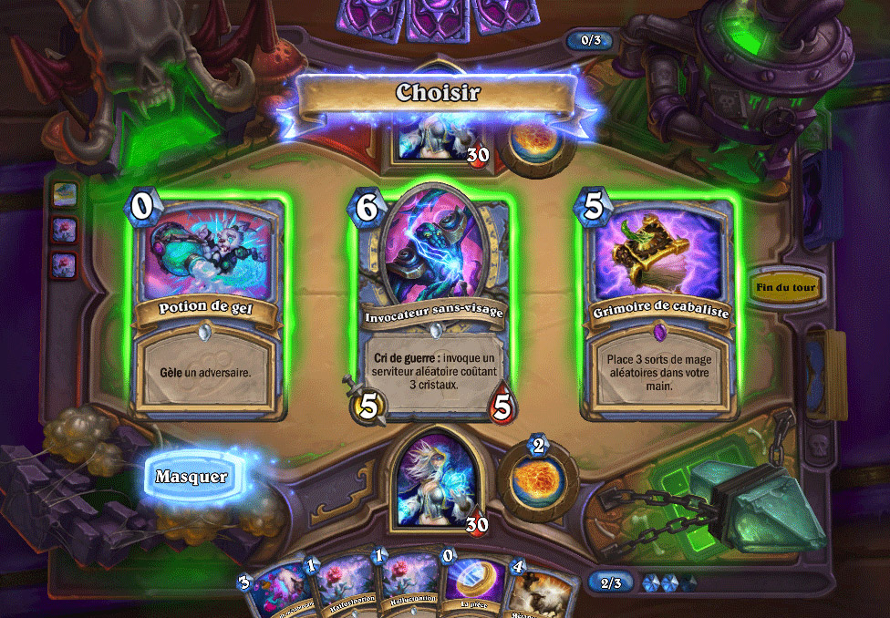 Hallucination découvre une carte de classe adverse