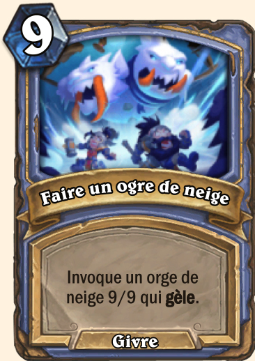 Faire une ogre de neige