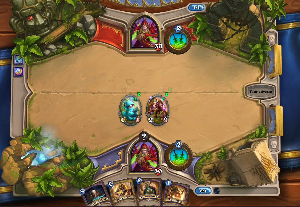 Bras de fer : jouez un sort et un serviteur de même coût apparaît sur le plateau